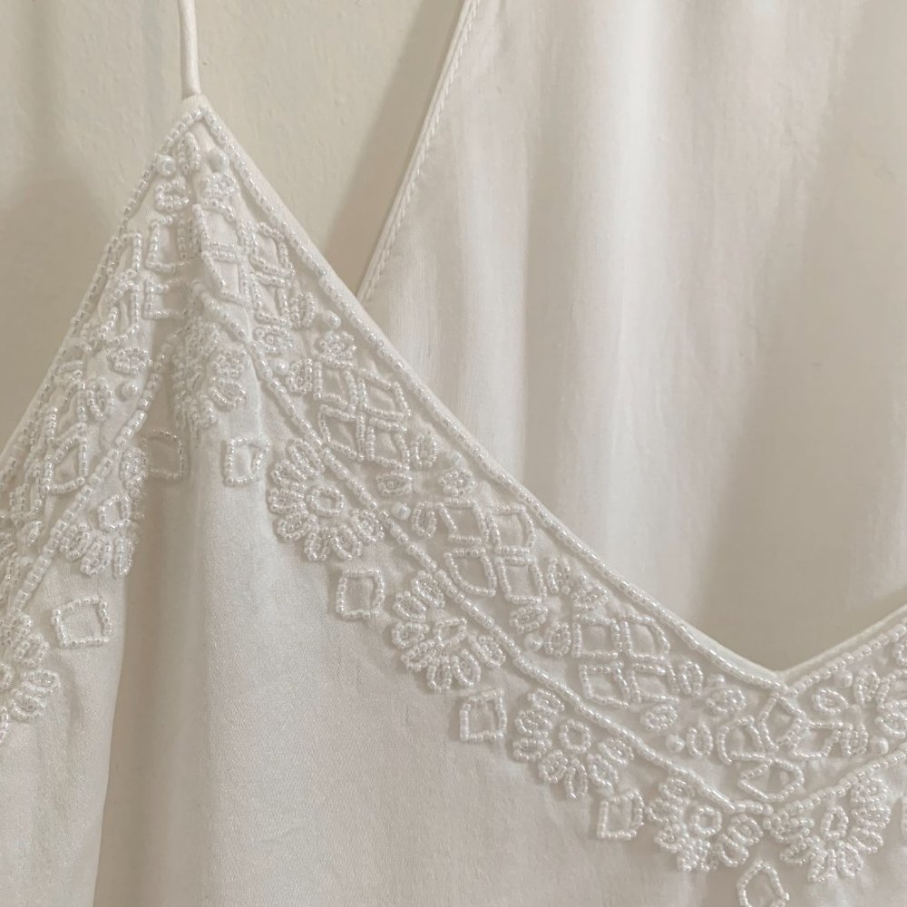 CAMI NYC beaded Silk-charmeuse Camisole